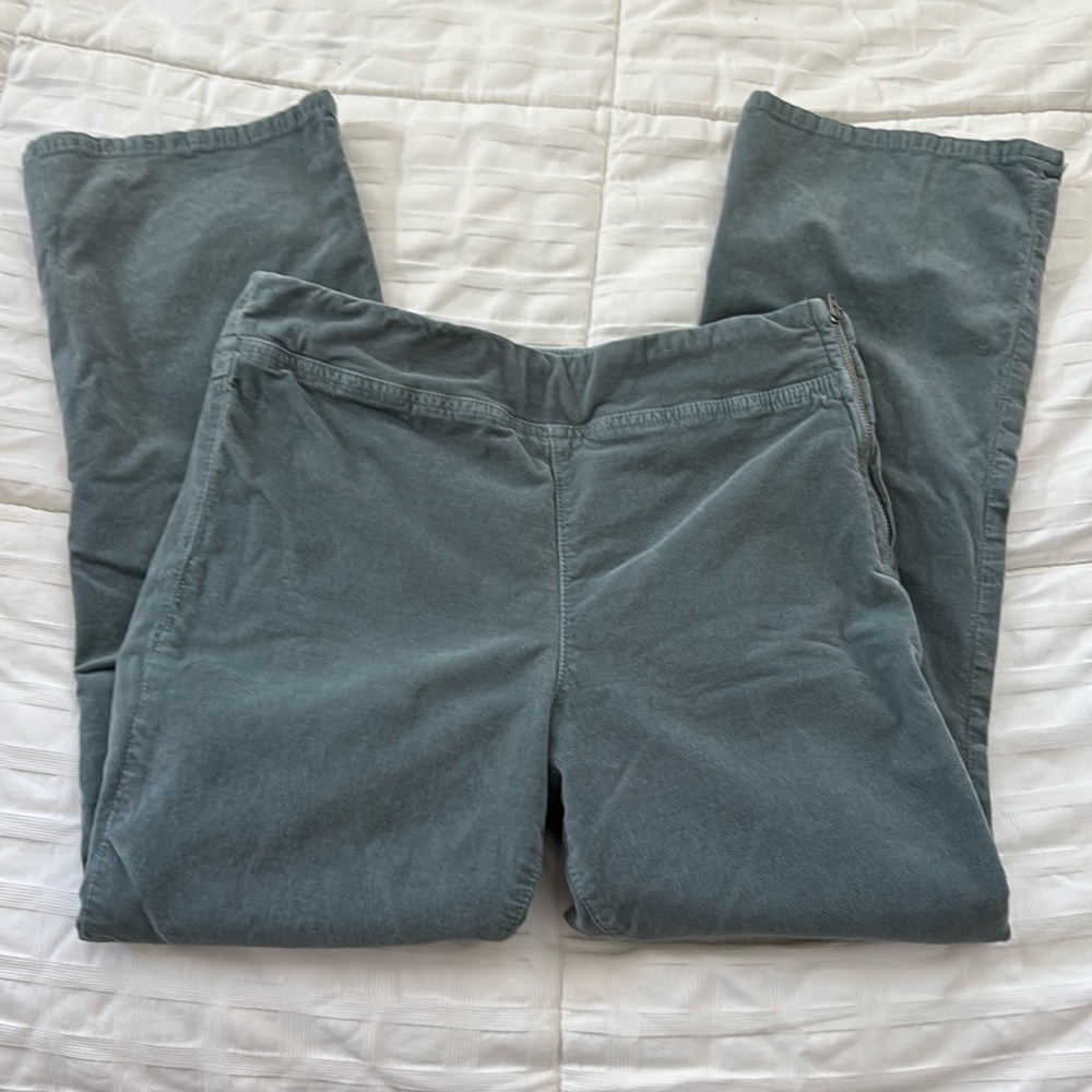 Free People - Velvet Crop Slim Flare Pants SMALL